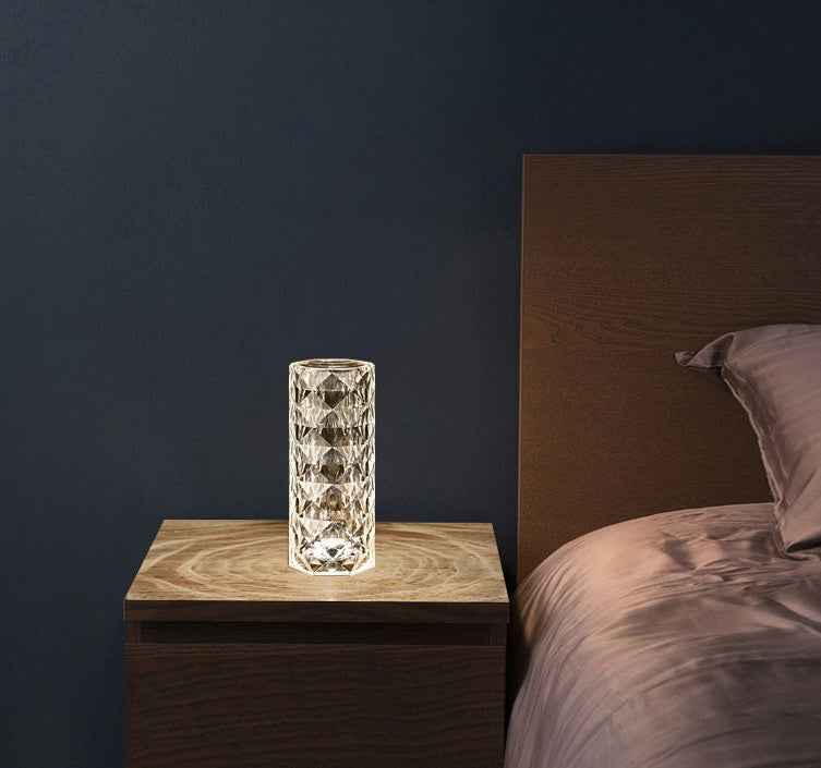 Nordic Crystal  Diamond  Table Lamp-16 colors, USB Rechargeable, Touch control