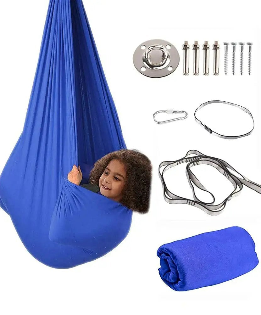 Therapy Swing For Kids With Special Needs -Hardware Included-Sensory Swing Cuddle Swing Indoor Outdoor Kids Swing Adjustable Hammock For Children With Autism