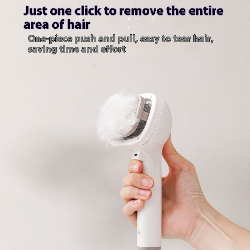 Pet Spray Comb One-click  Self-Cleaning Hair Removal Brush