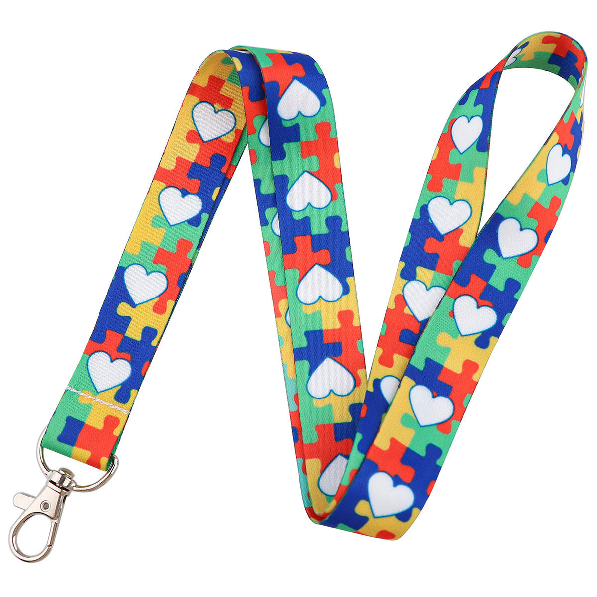 Care For Autism Long Neck Rope Double-sided Printing