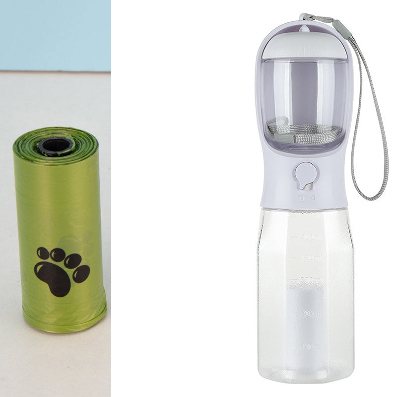 3 In 1 Leak-proof Multifunctional Dog and Cat  Water Bottle - Feeder, Drinker and waste dispenser