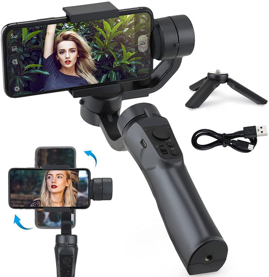 F6 3-Axis Smartphone Gimbal Stabilizer - Pro-Level Video Stabilization