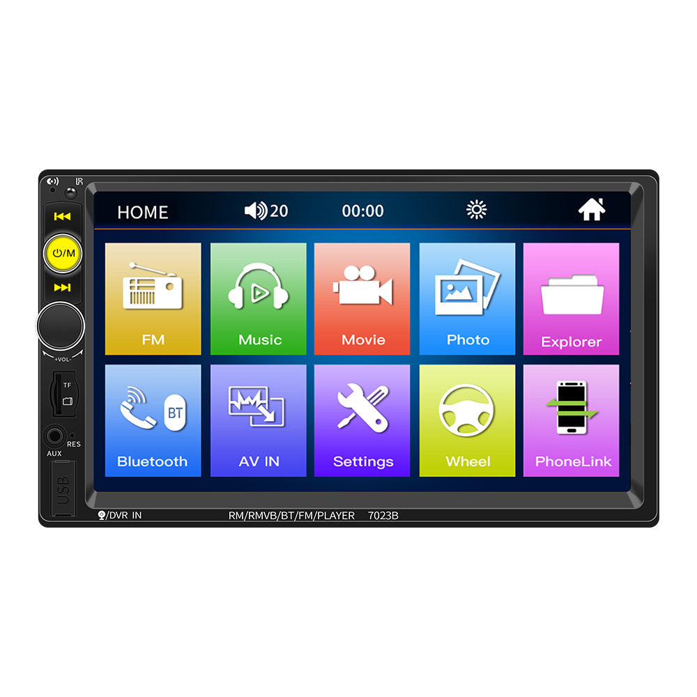 HD 7-inch Vehicle-mounted MP5 Bluetooth Hands-free FM Card Inserting Machine