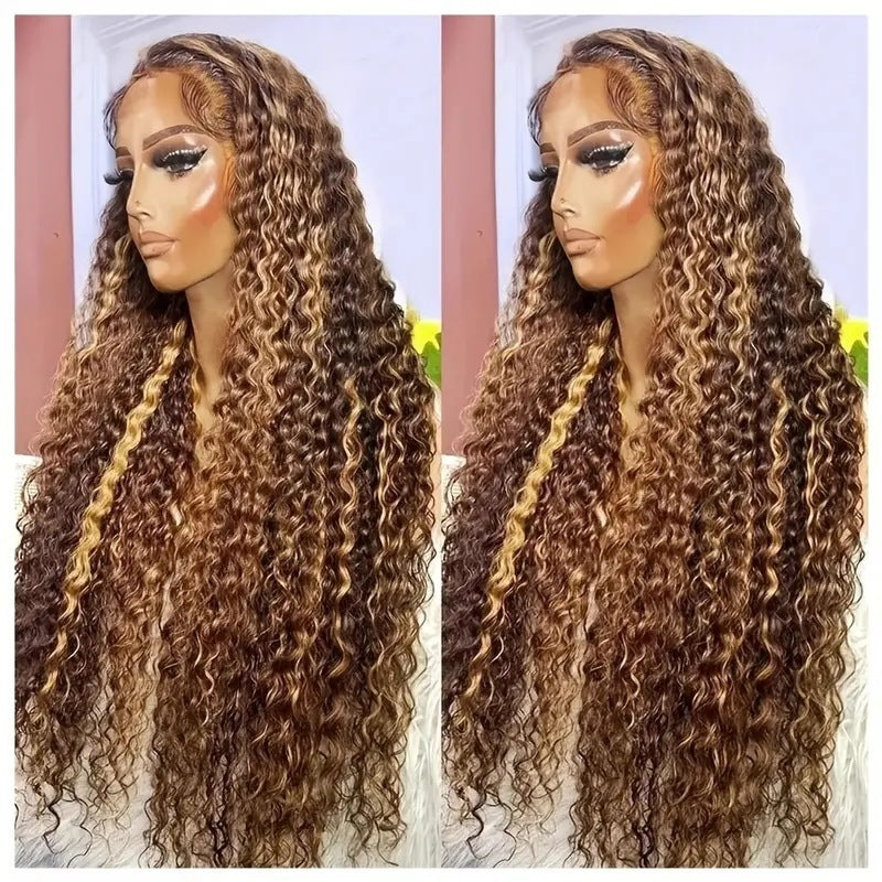 Foreign Trade European And American Fashion Front Lace Wig Cross-border African Hot Selling Piano Color Small