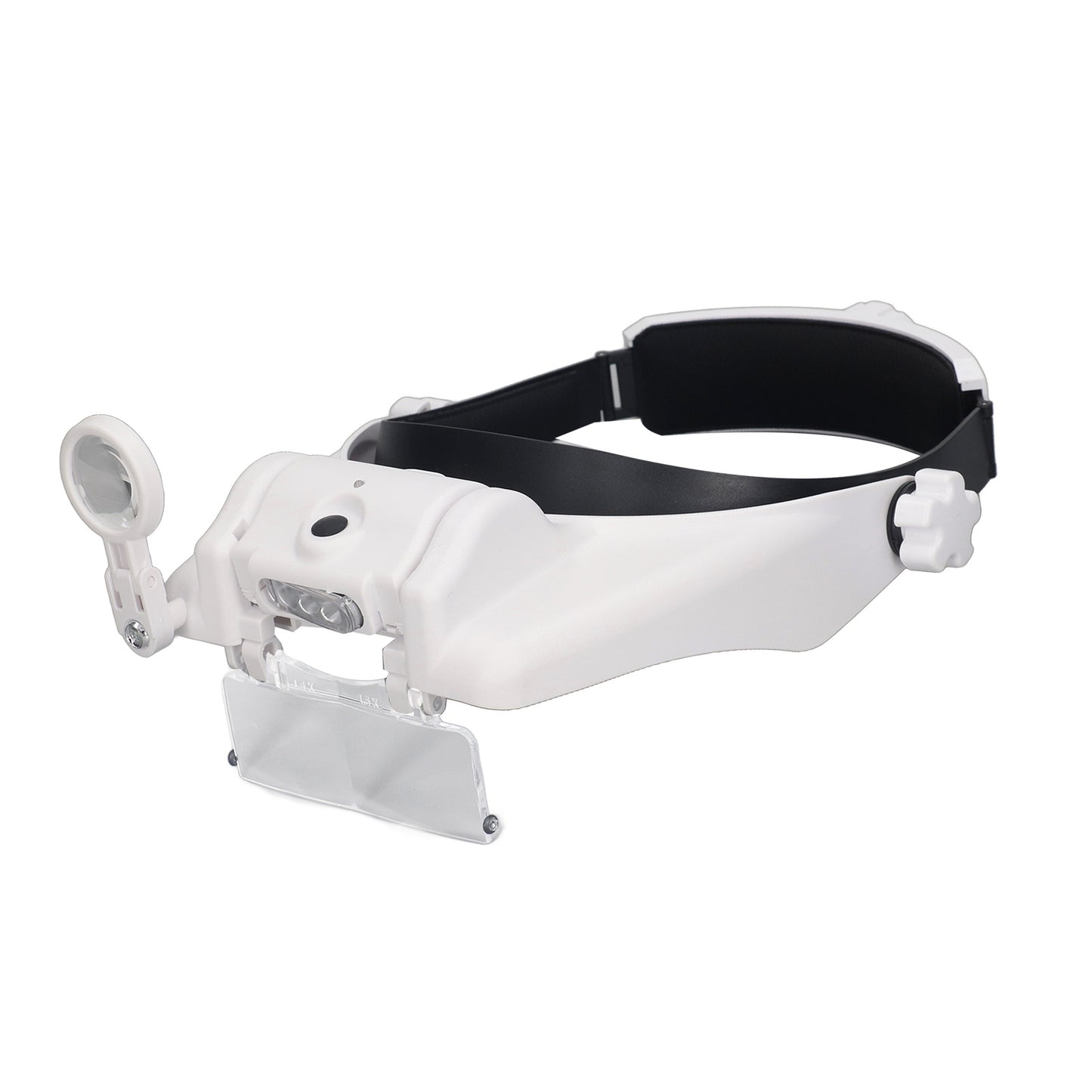 Head Magnifier Rechargeable Magnifying Glasses LED with 4pcs Eyeglass for Reading Repair