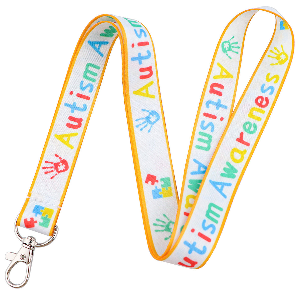 Care For Autism Long Neck Rope Double-sided Printing