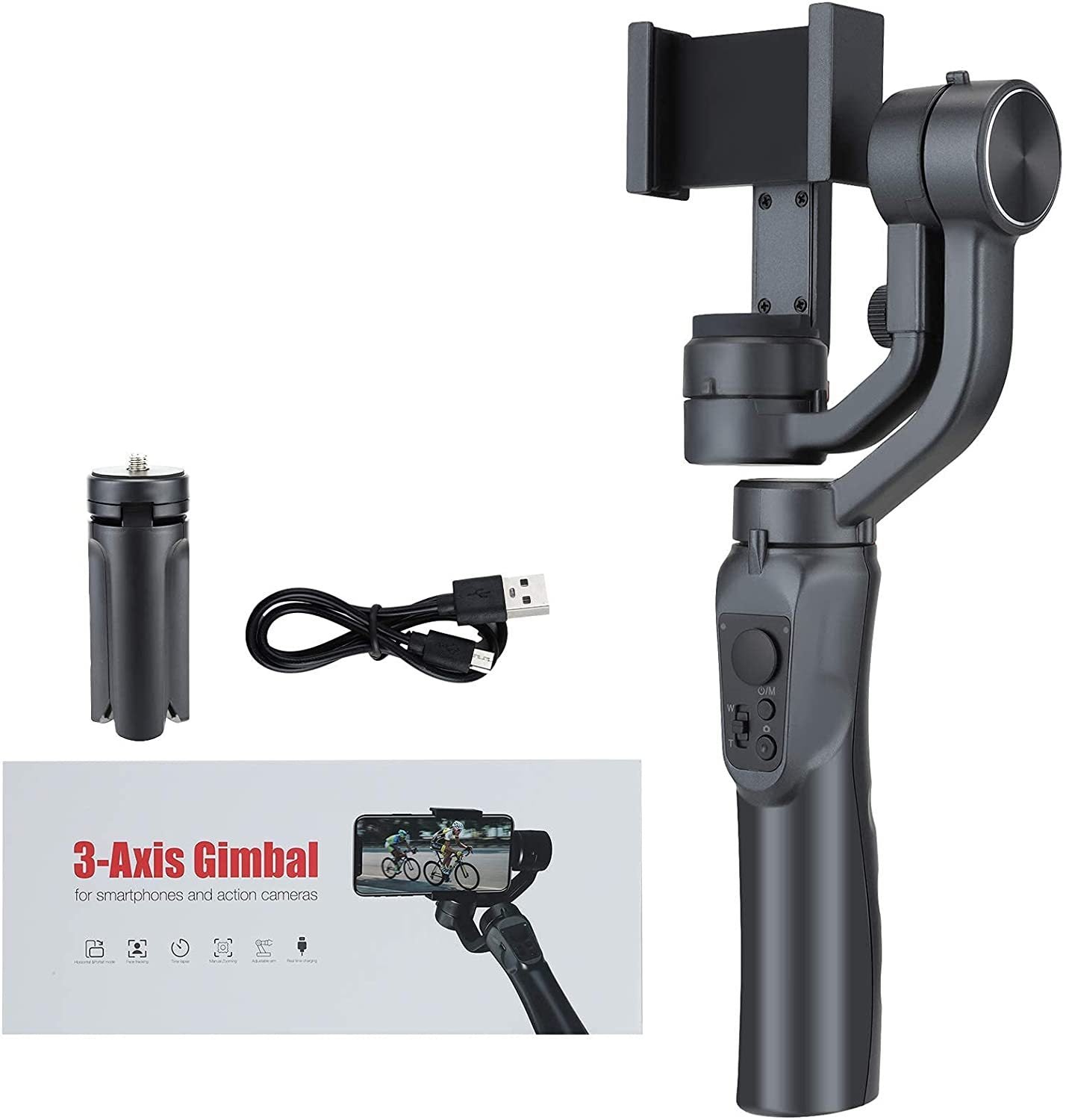 F6 3-Axis Smartphone Gimbal Stabilizer - Pro-Level Video Stabilization