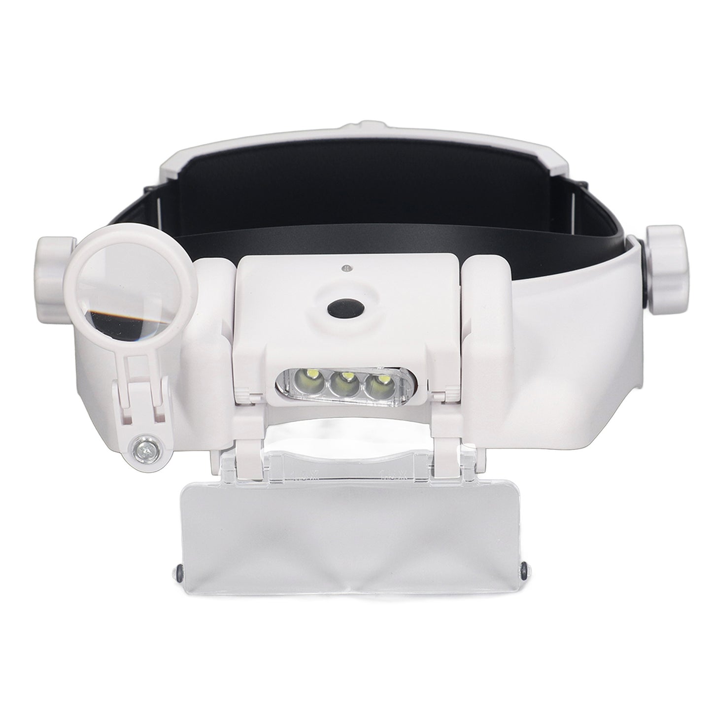 Head Magnifier Rechargeable Magnifying Glasses LED with 4pcs Eyeglass for Reading Repair