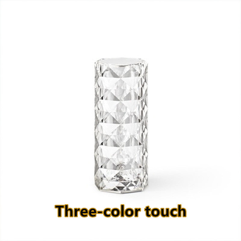 Nordic Crystal  Diamond  Table Lamp-16 colors, USB Rechargeable, Touch control