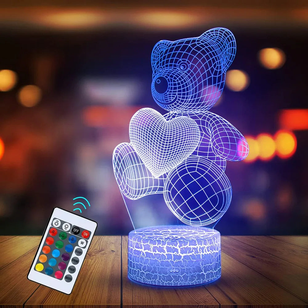 3D Lamp Acrylic USB LED Night Lights Neon Sign Lamp Xmas Christmas Decorations For Home