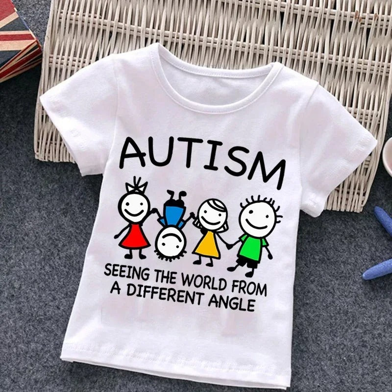 Boys With Autism T-shirt Puzzle Top