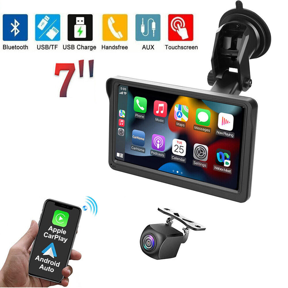 7-inch Portable Wireless Carplay Car Smart Screen MP5 Vehicle Navigation Reversing Player