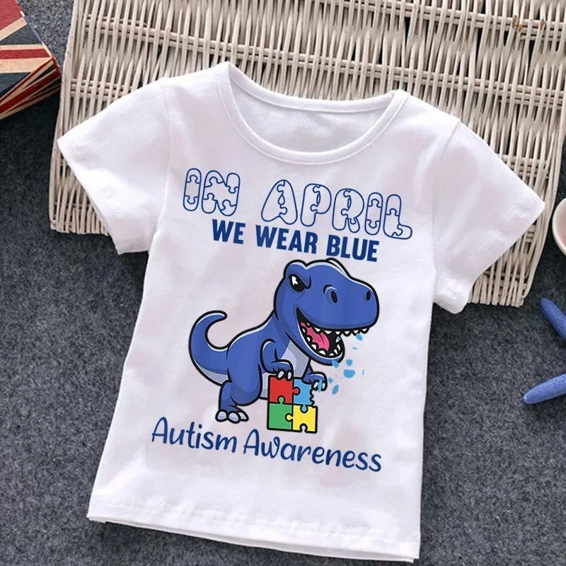 Boys With Autism T-shirt Puzzle Top