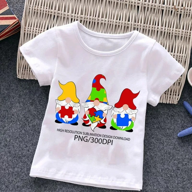 Boys With Autism T-shirt Puzzle Top